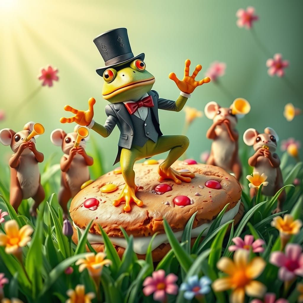 Candy Top Hat Frog's Cookie Dance Party