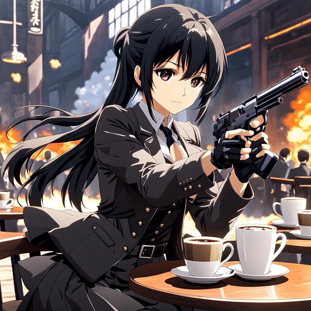 Anime Gunslinger Girl Targets Coffee Cups
