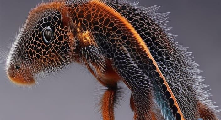 Hyperrealistic Macro Photograph of Lampyridae