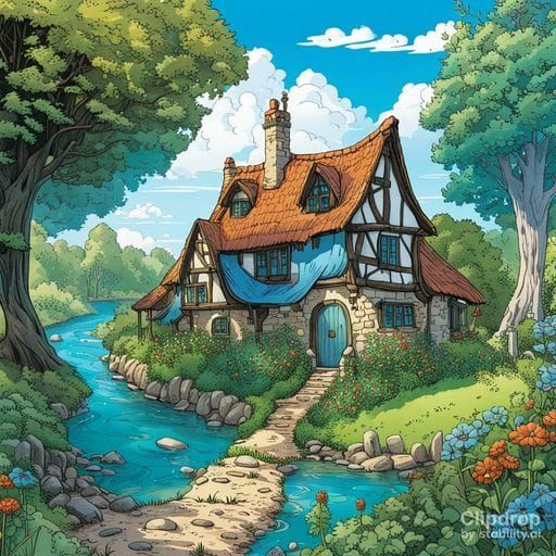 Peaceful Cottagecore Scene