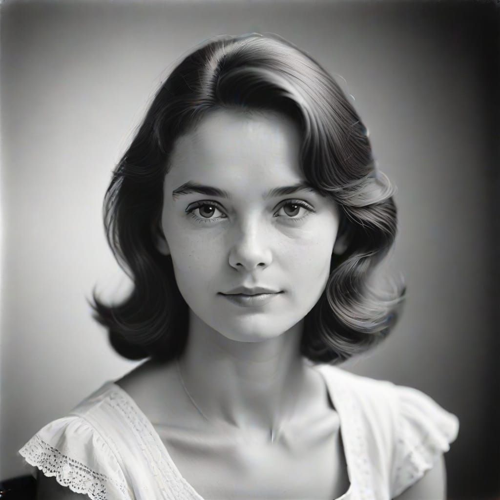 Elegant Vintage Portrait Photography in Black and White