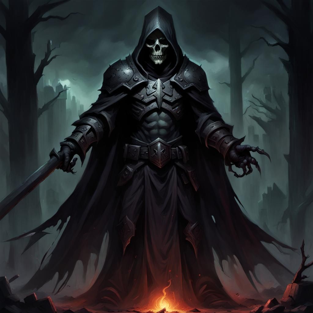 AI-Generated Grimdark Scene