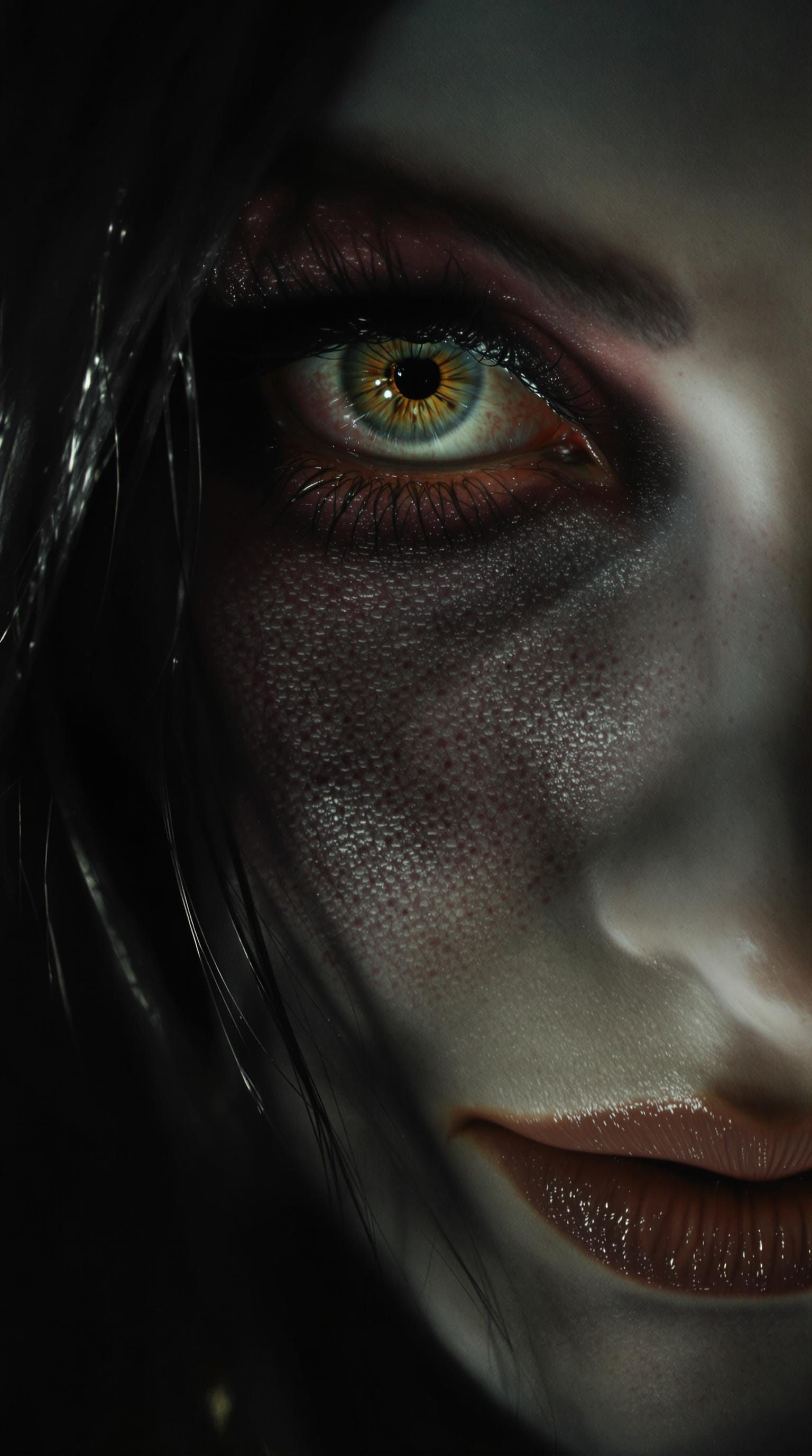 Ethereal Goddess in Moody Portrait