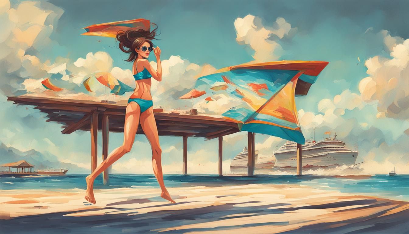 AI Generated Image of Woman in Bikini