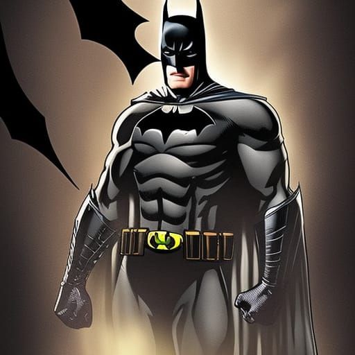 Hyperrealistic Batman Portrait in Cinematic Lighting