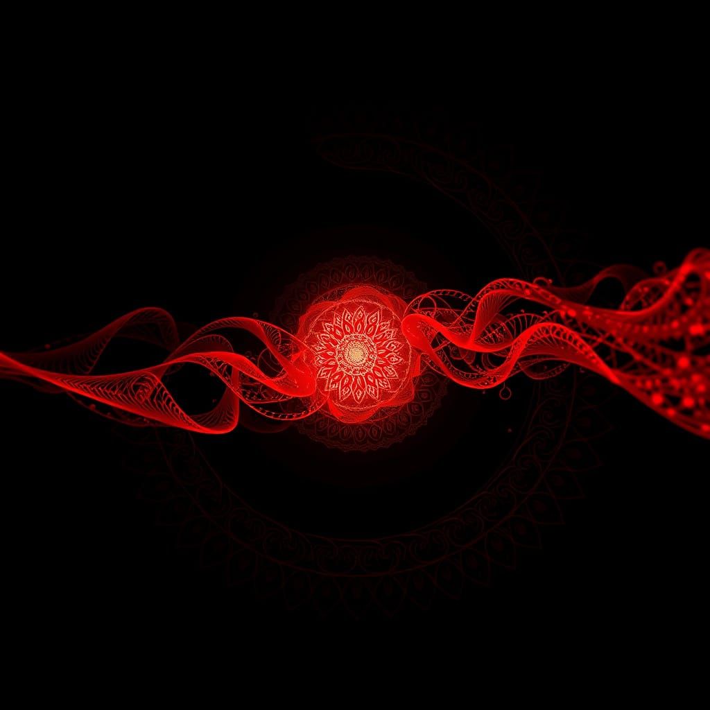 Fractal Divine Light Illuminates OLED