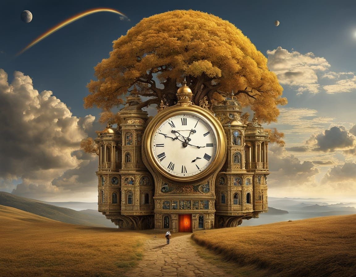 Surreal Fantasy Landscape in Matte Painting Style