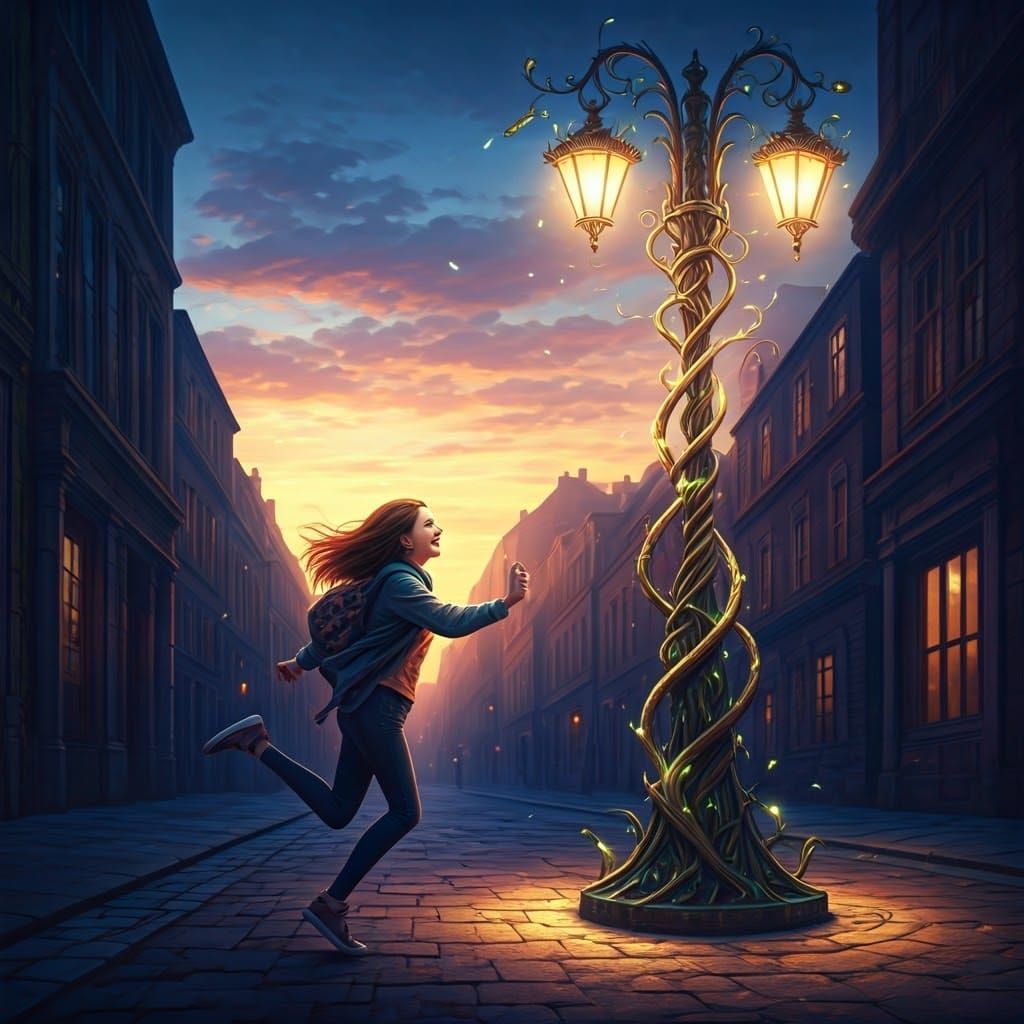 magical lamppost