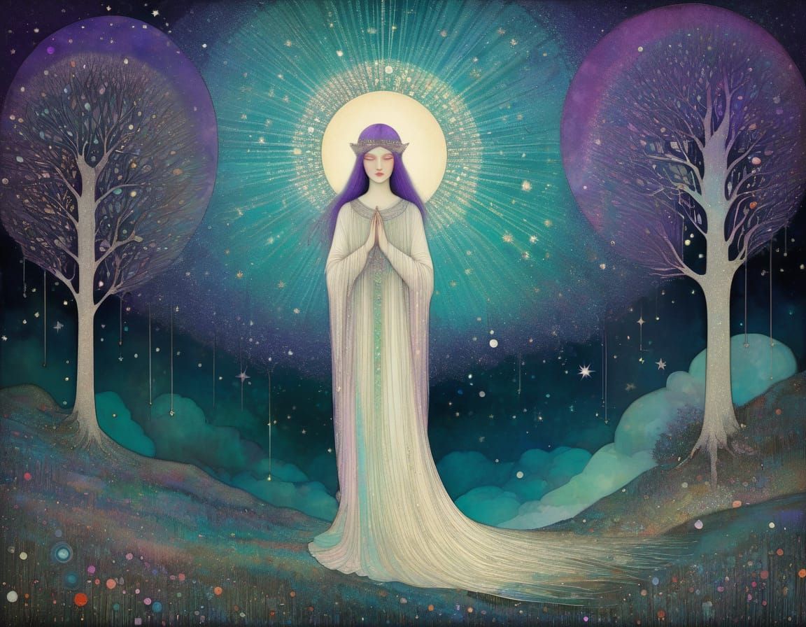 Whimsical Celestial Dreams in Vibrant Colors