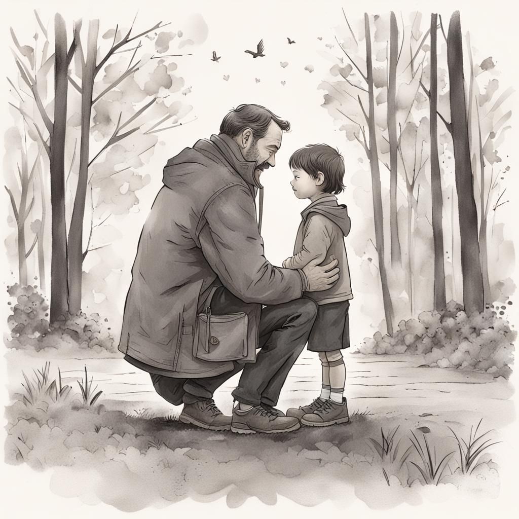 Heartfelt Father-Child Bond in Special Moments