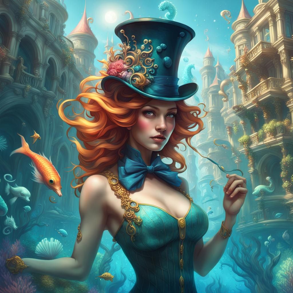 Enchanting Mermaid City Concept Art