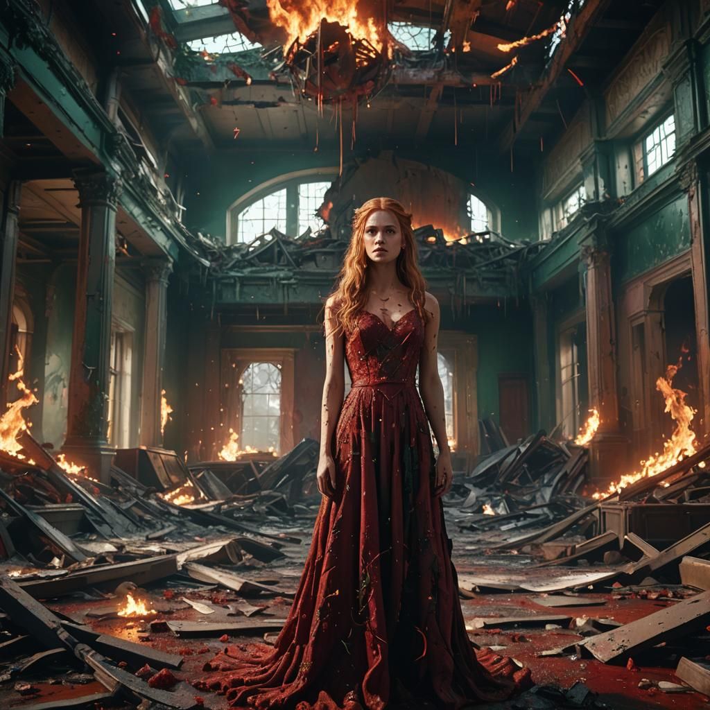 Carrie White in Burning Prom Hall