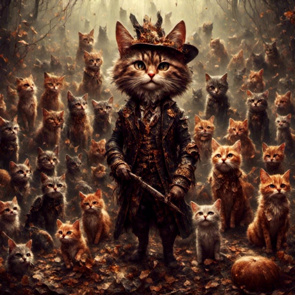 Saint Patrick as a Hyperrealistic Feline