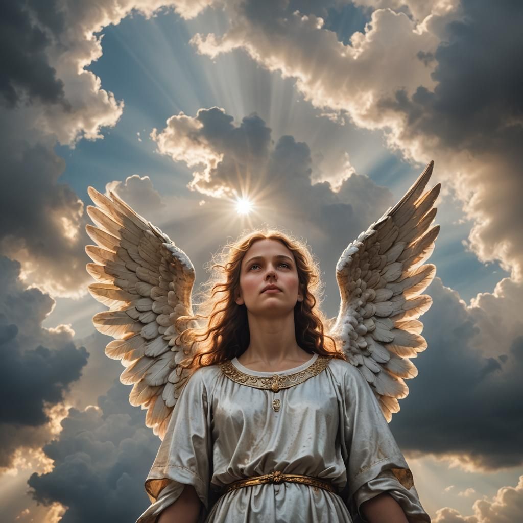 Divine Angel in Renaissance Portrait