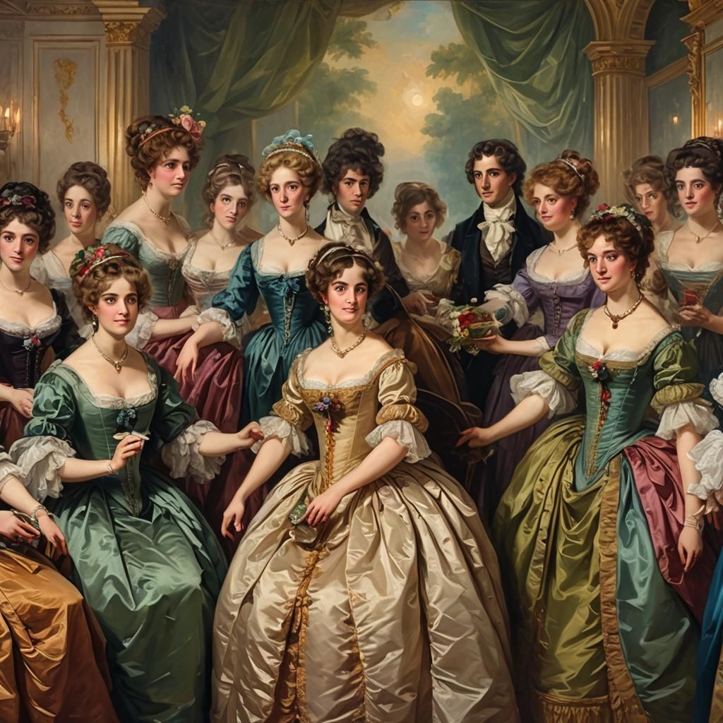 Regency Era Ball in Angelika Kauffmann Style