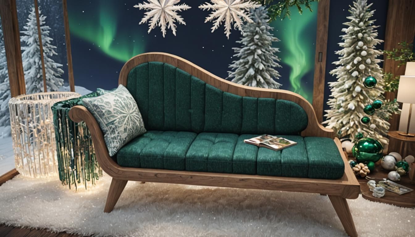 Northern Winter Wonderland Living Room Design