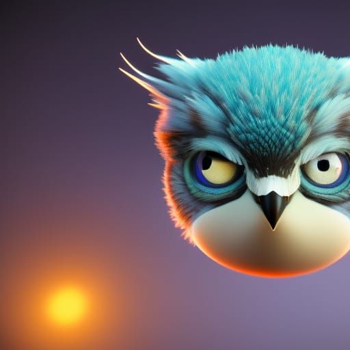 "A Cute Adorable Angry Owl"