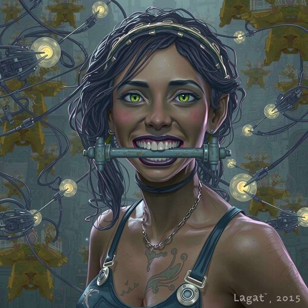 Mystical Horror with Gagged Creature