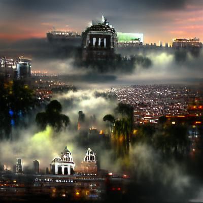 Mexico City at Night: A Glowing Urban Landscape