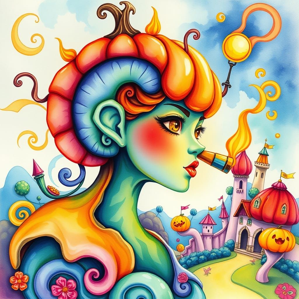 Whimsical Wonderland in Vibrant Gouache