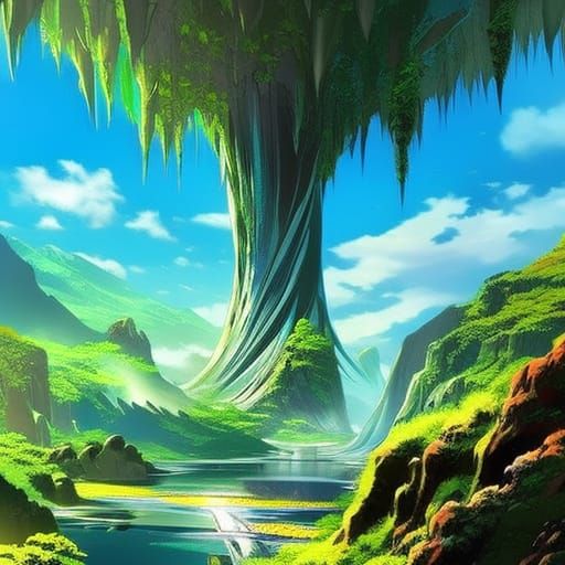 Hyperrealistic Avatar Inspired Splash Art