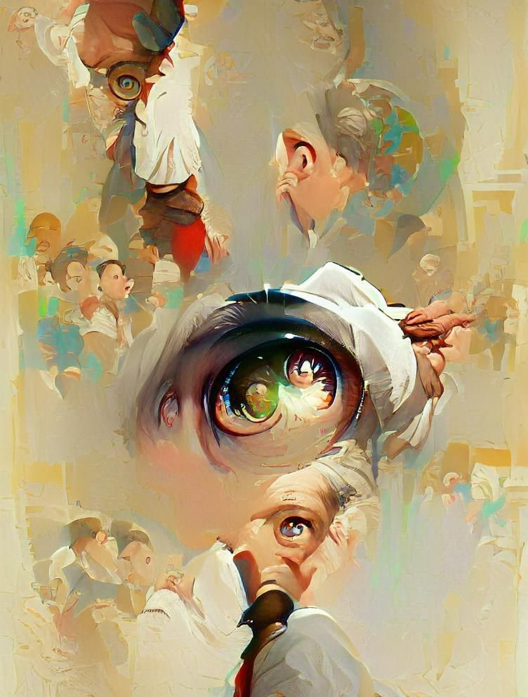 Hypnotic Eyes Inspired by Norman Rockwell