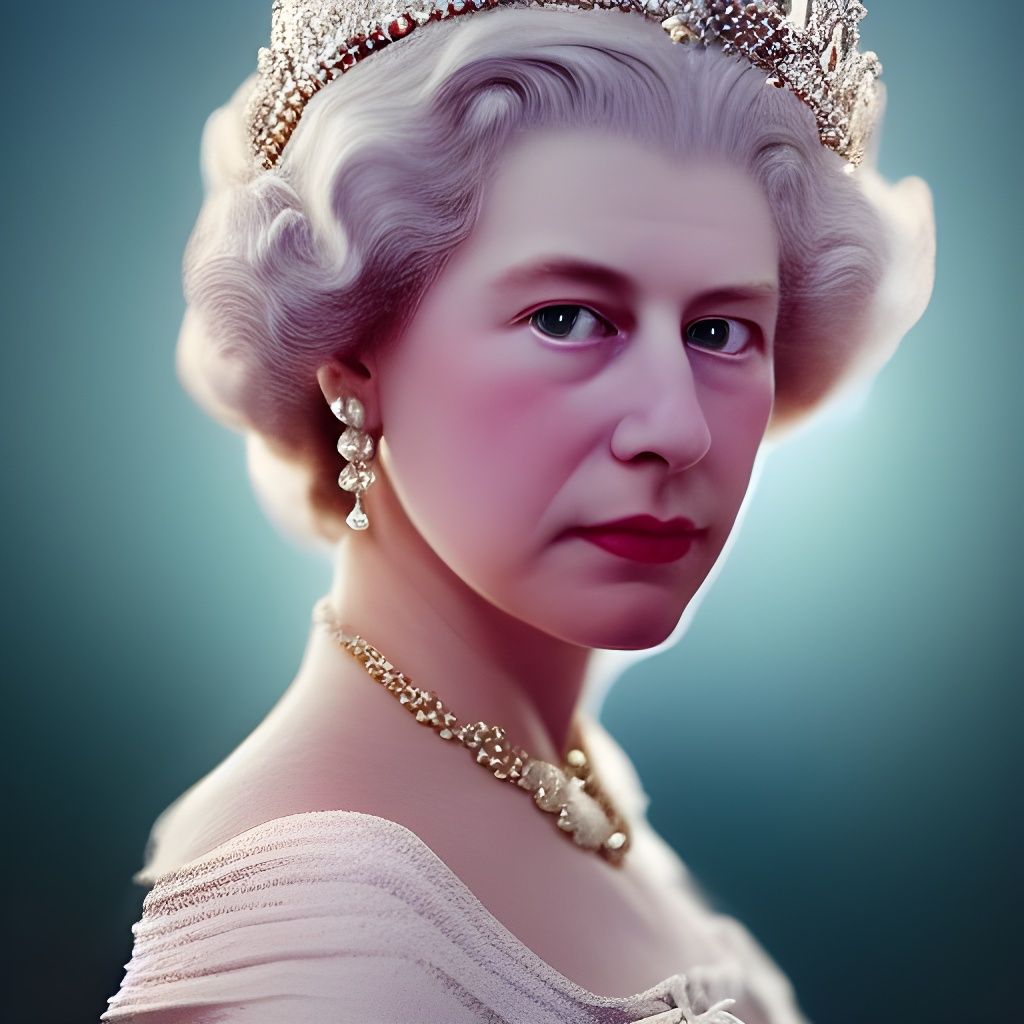 Young Queen: Hyperrealistic Art Nouveau Portrait