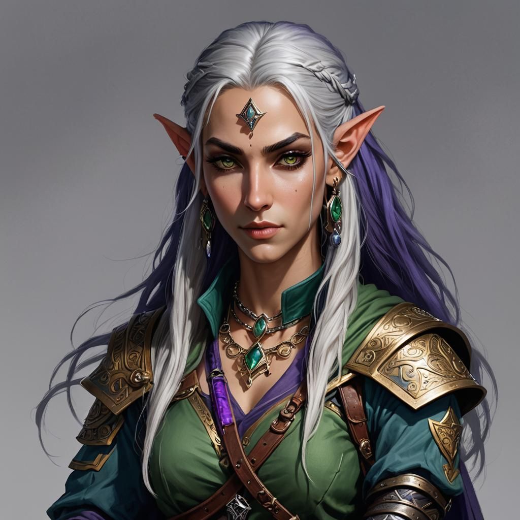 High Elf Rebel Character Concept Art