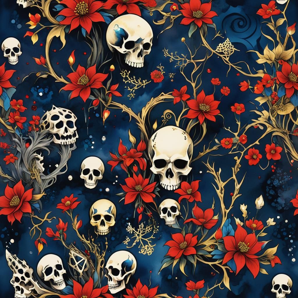 Mermaidpunk City as Chinese Ink Painting