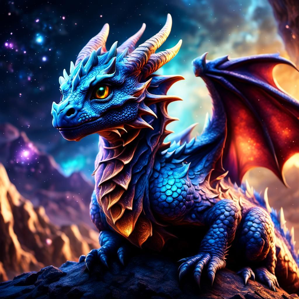 Galaxy Dragon Fantasy Concept Art