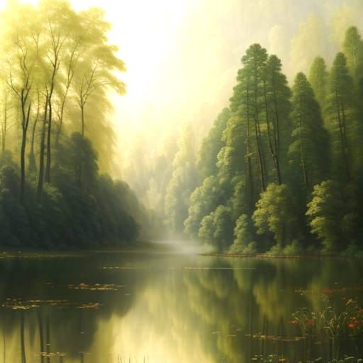 Luminous Landscape of Verdant Wilderness