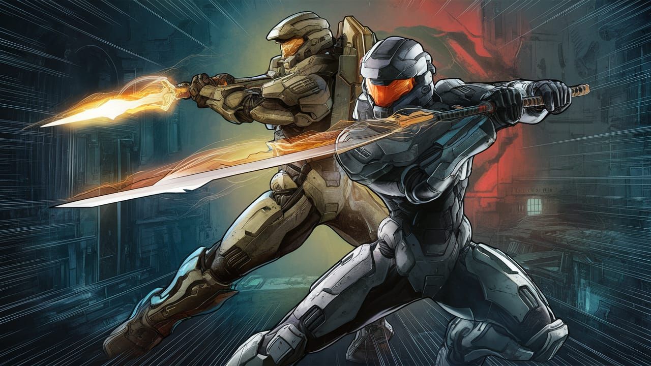 Halo's Major John Brooks in Comic Book Art