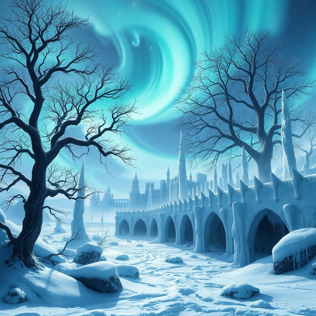 Mystical Realm Beyond the Ice Wall