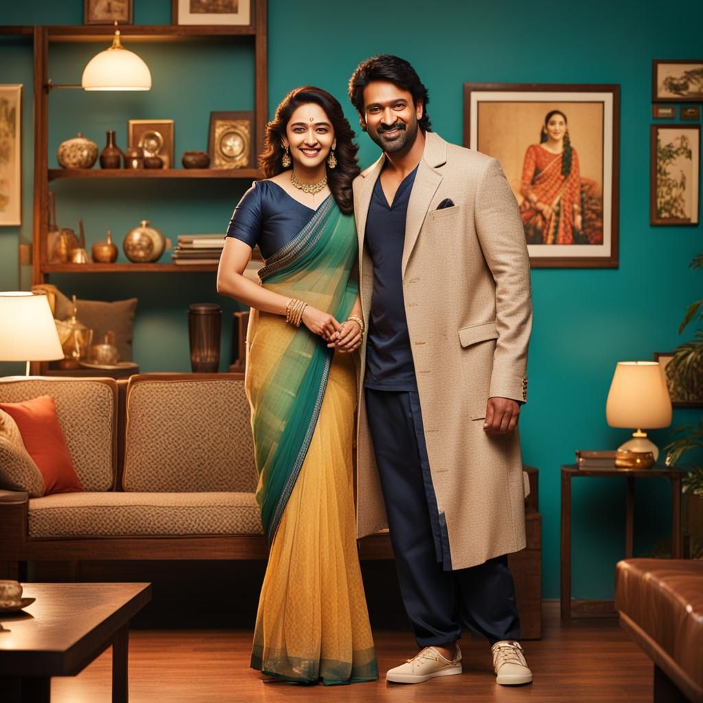 Prabhas and Madhuri Dixit: Mid-Century Whimsy