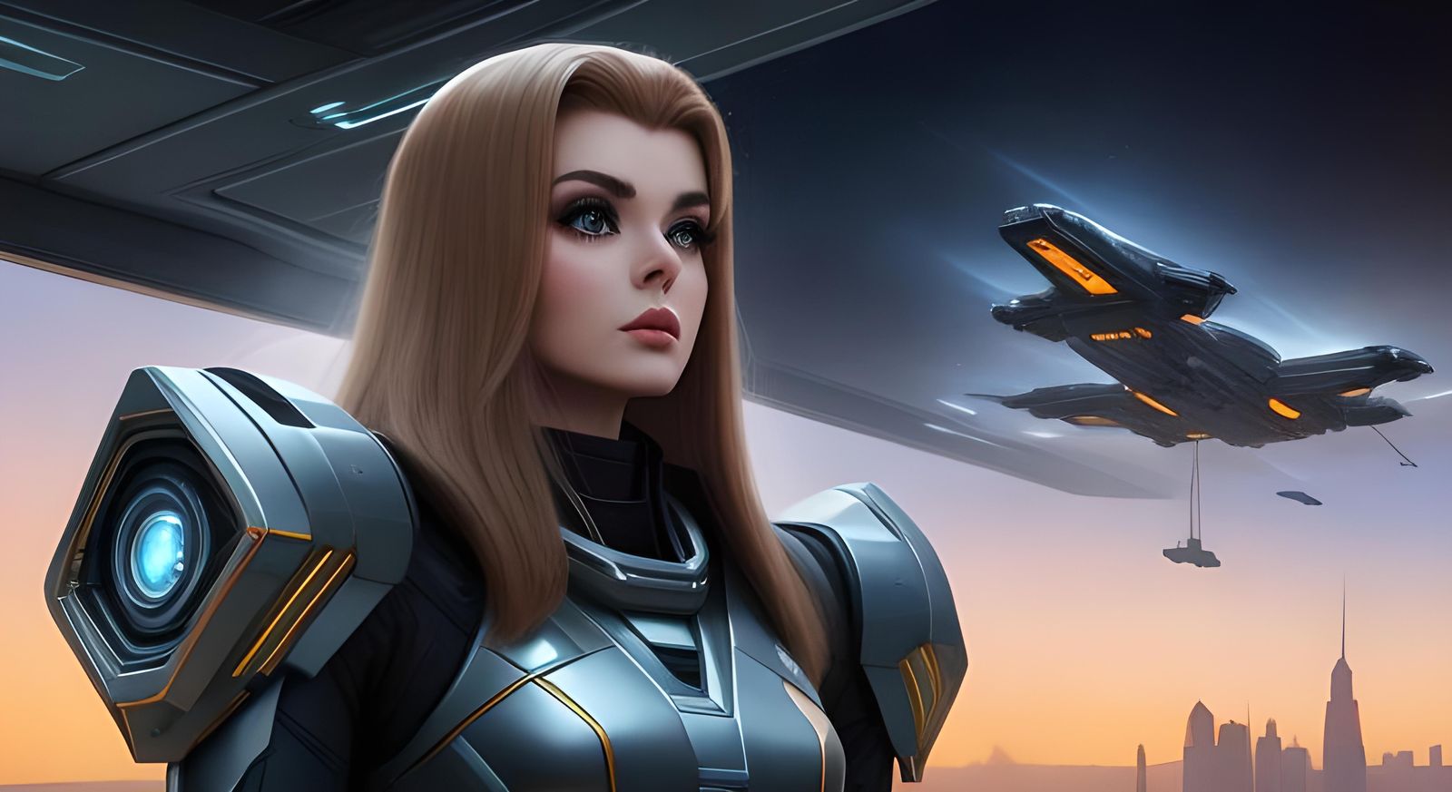 Cybernetic Ann-Margret as Space Centurion Concept Art