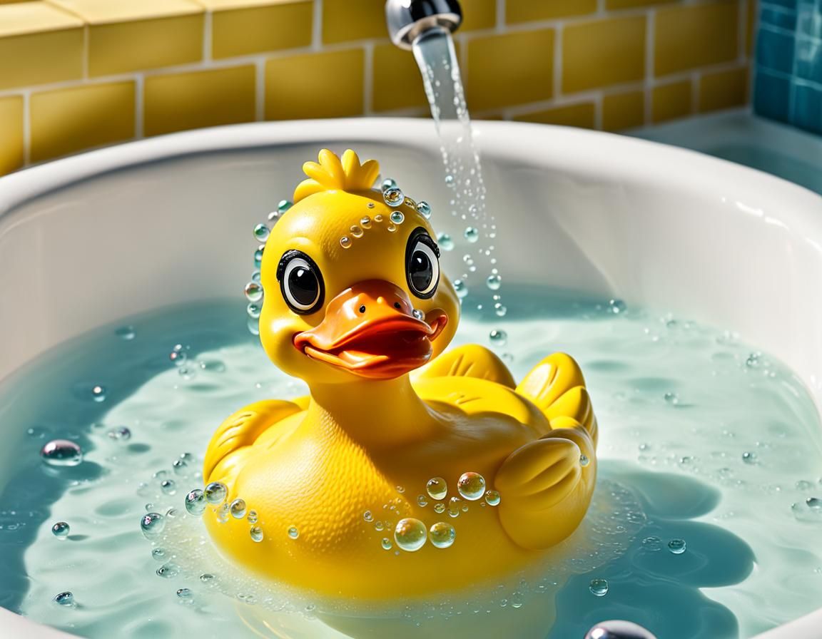 Googly-Eyed Rubber Duckie's Bubble Bath