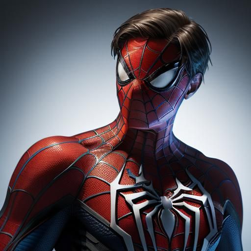 Hyperrealistic Spider-Man Splash Art: Detailed and Dramatic