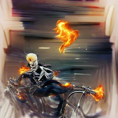 Ghost Rider Ablaze with Hellfire