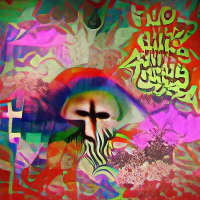Grungy Psychedelic Abstract: Anti-Christian Extremism