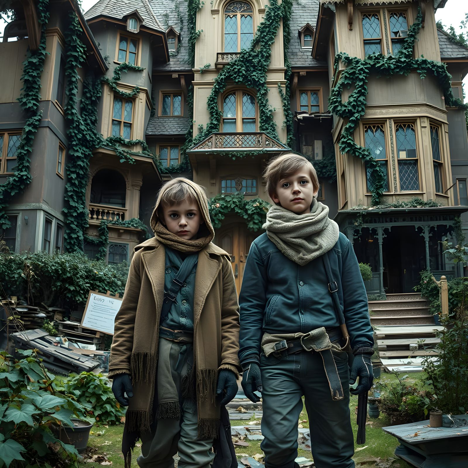 Derelict Brothers in a Cardboard Castle