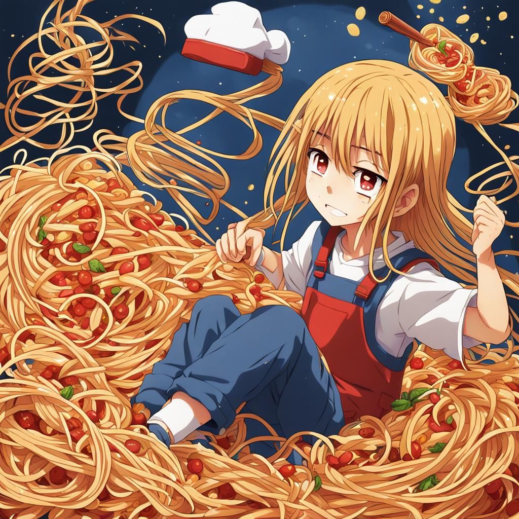 Anime Style Spaghetti: Manga Key Visual