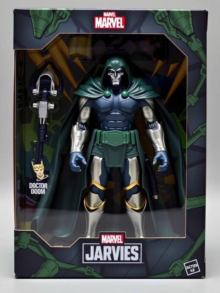 Doctor Doom Marvel Action Figure in Isolation