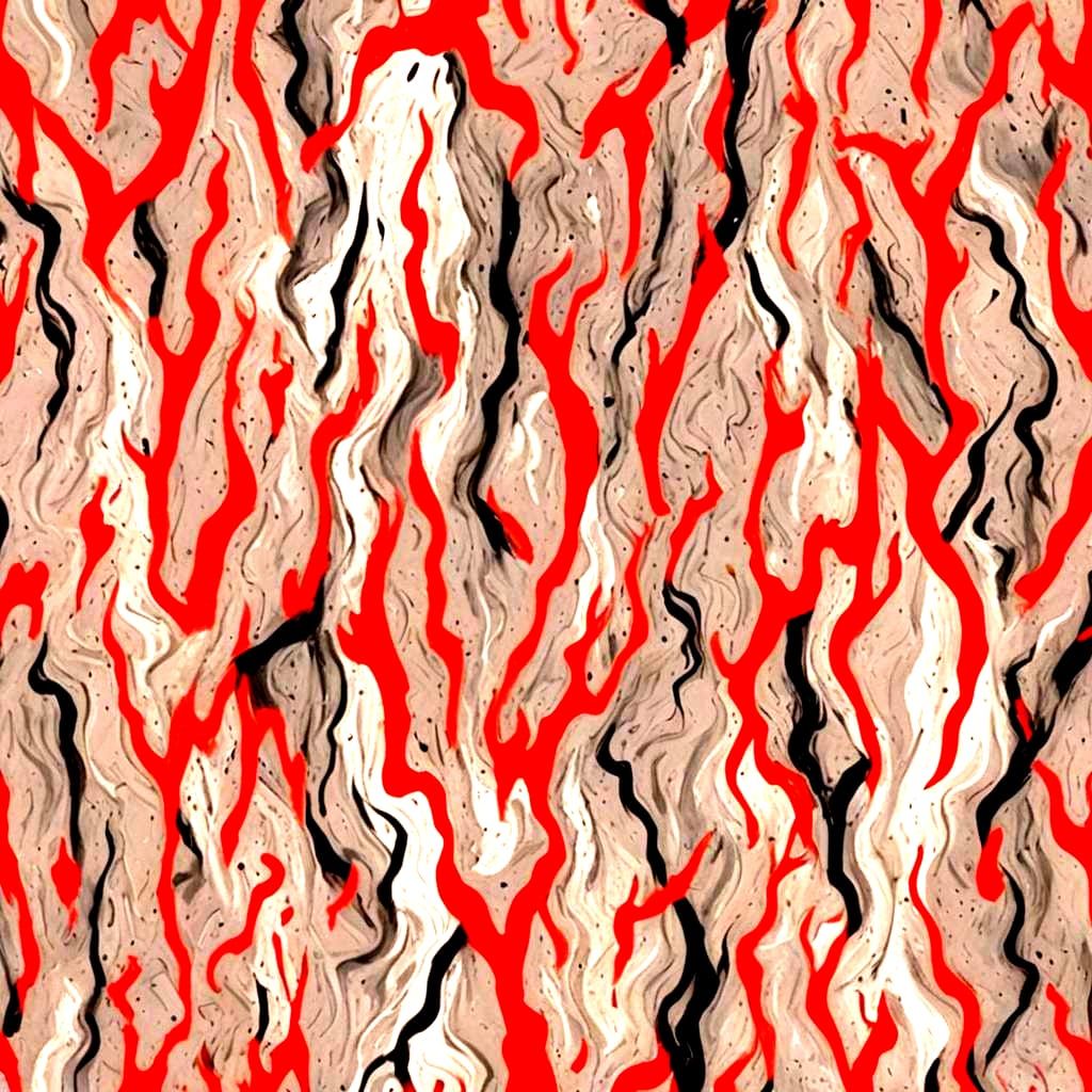 Surreal Scene in David Lynch Inspired Abstract Art