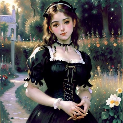 Gothic Victorian Cottage in Golden Hour Light