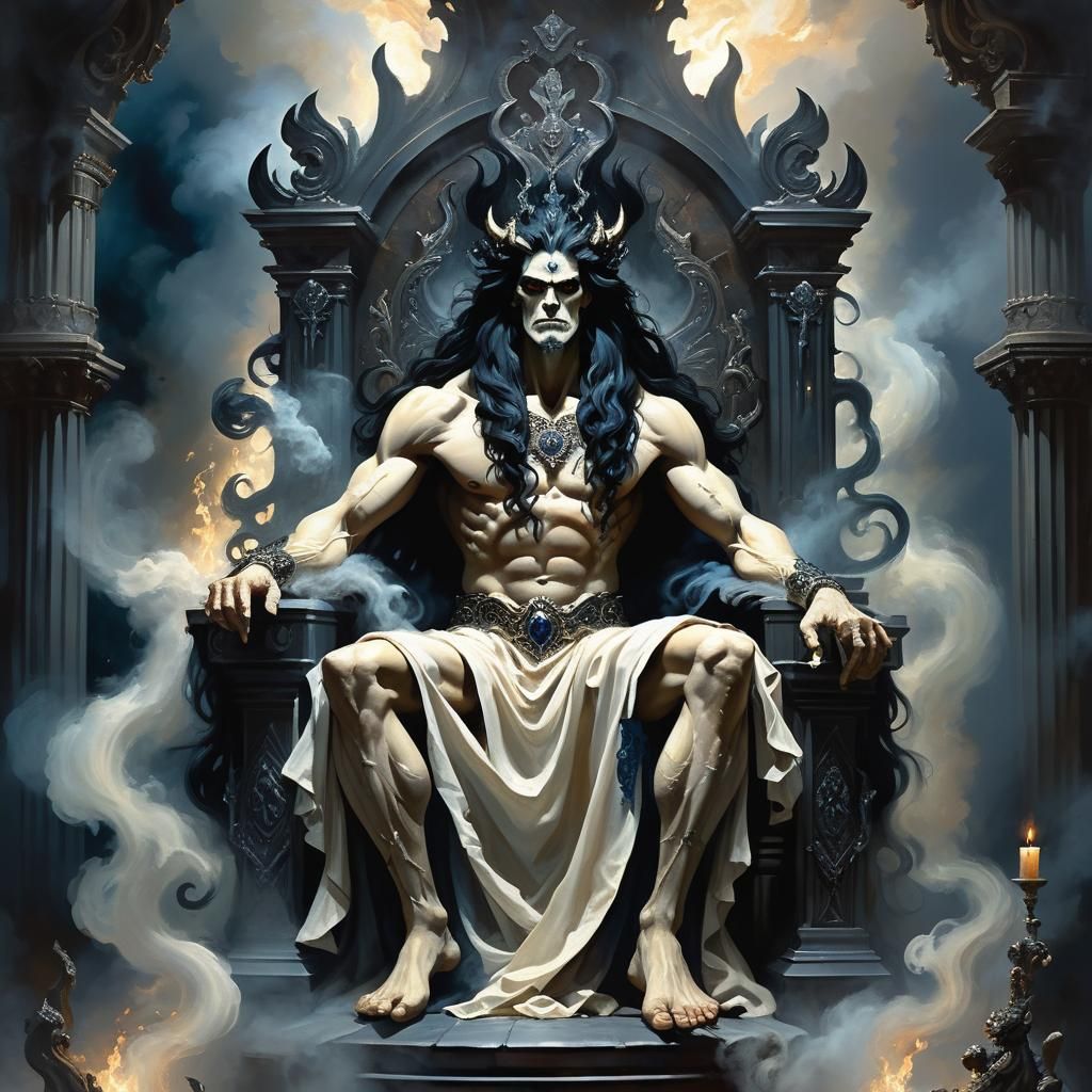 Hades God of Underworld in Baroque Painting