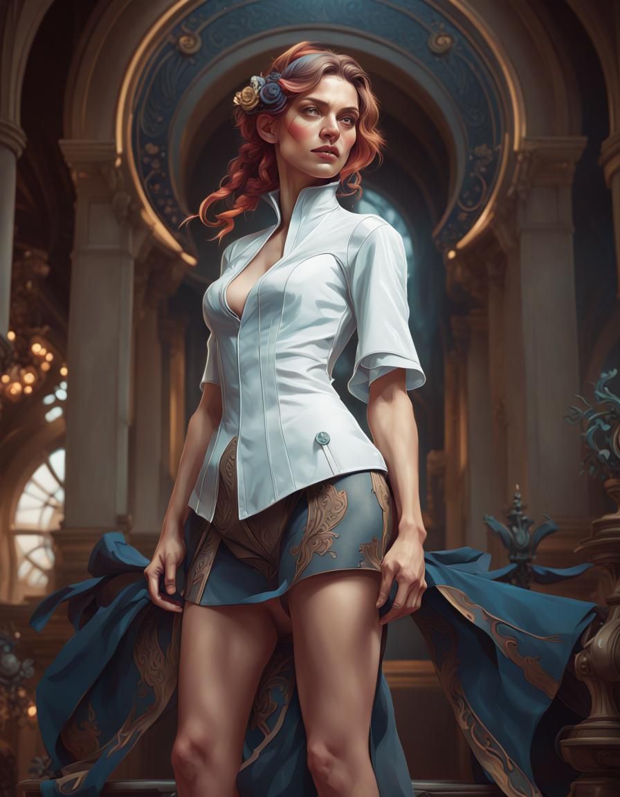 Hyperdetailed Portrait with Dynamic Lighting, 8k Resolution