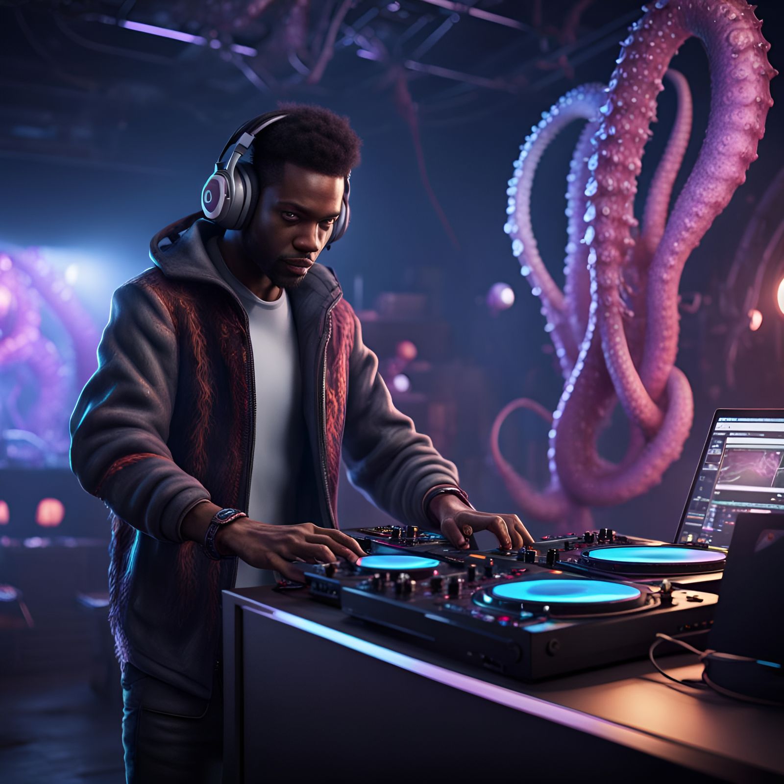 male dj on tentacle 16:9