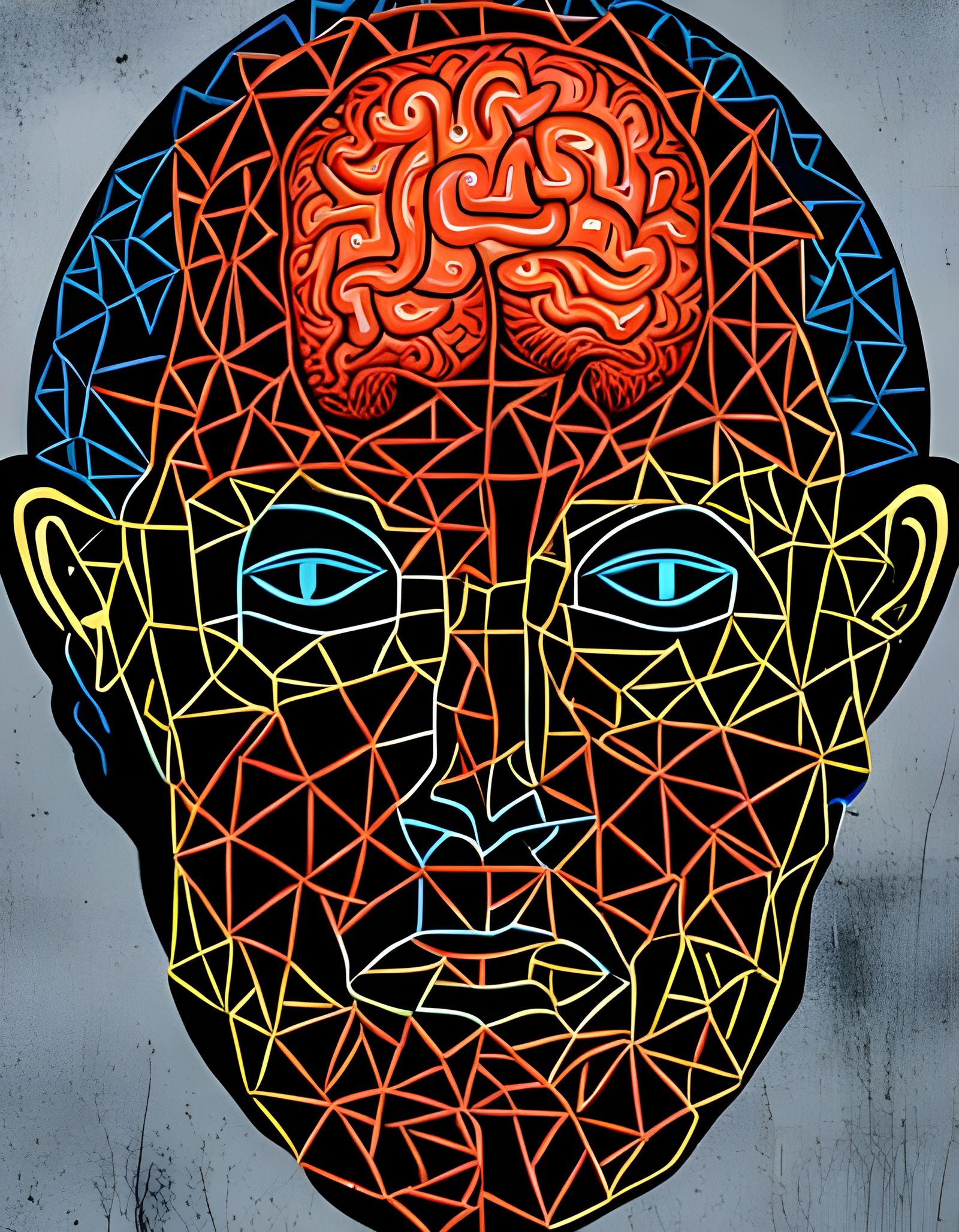 Sinister Brain Enslaver Digital Art Collage