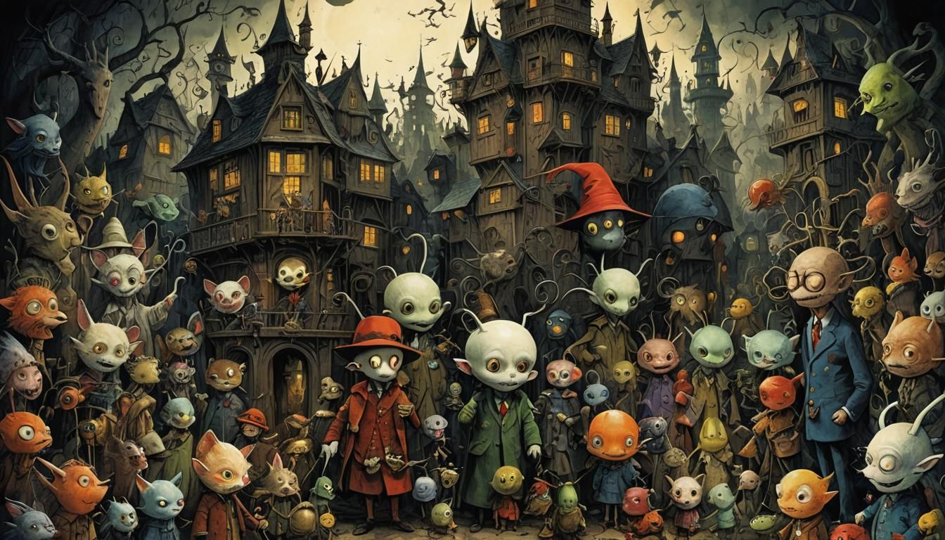 Nightmarish Dark Fantasy Horror Dreamscape