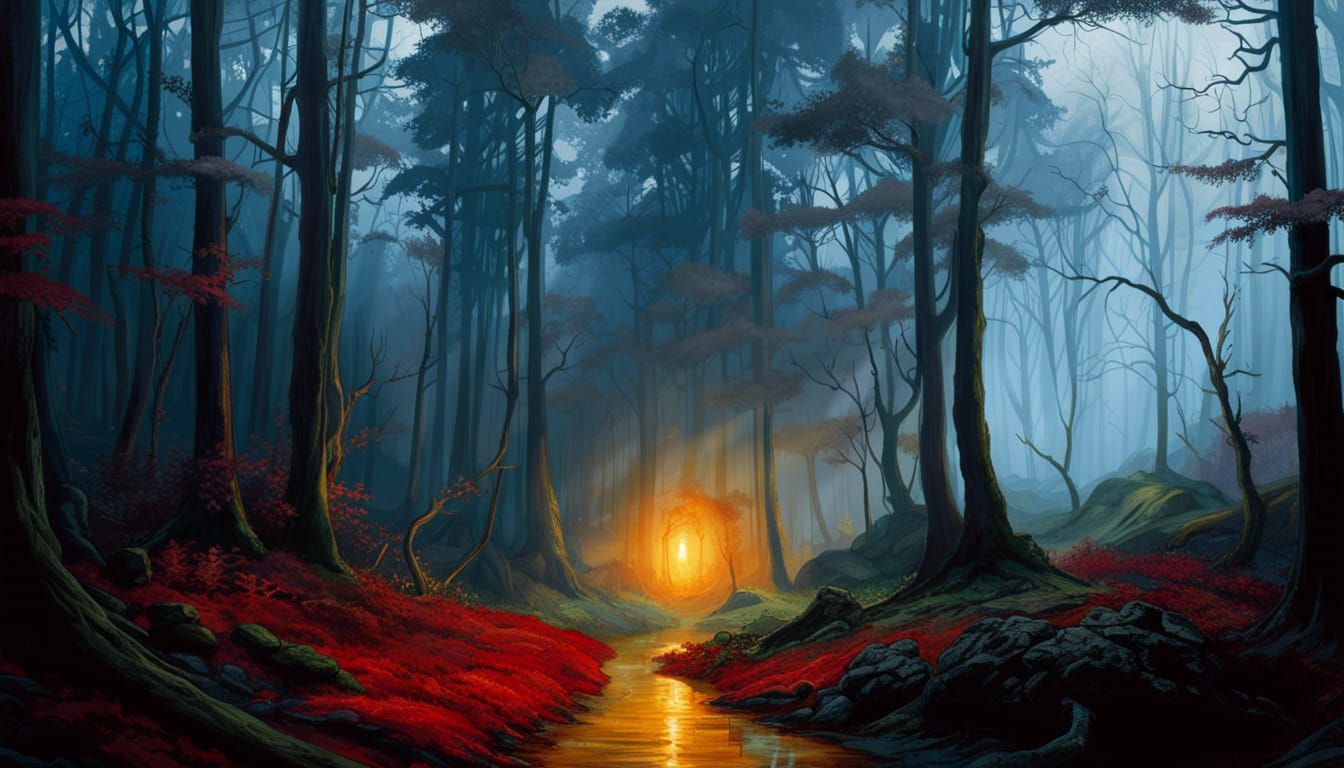 A light in the forrest